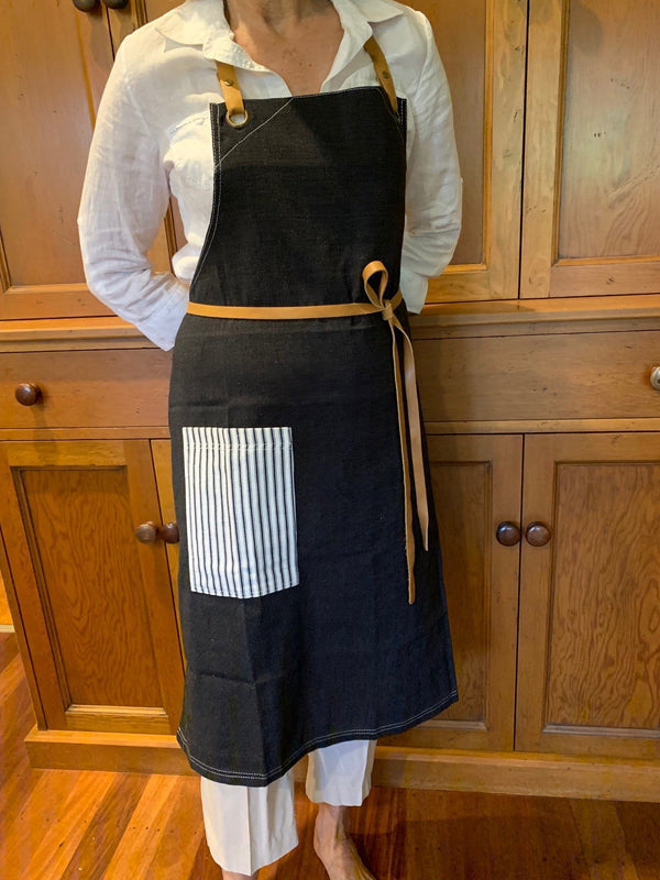 French Ticking Apron